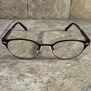 Primary PN122 Brown Metal Eyeglasses Frame Flex Hinges 49-19-135-40mm